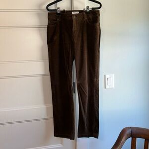 Brown corduroy pants